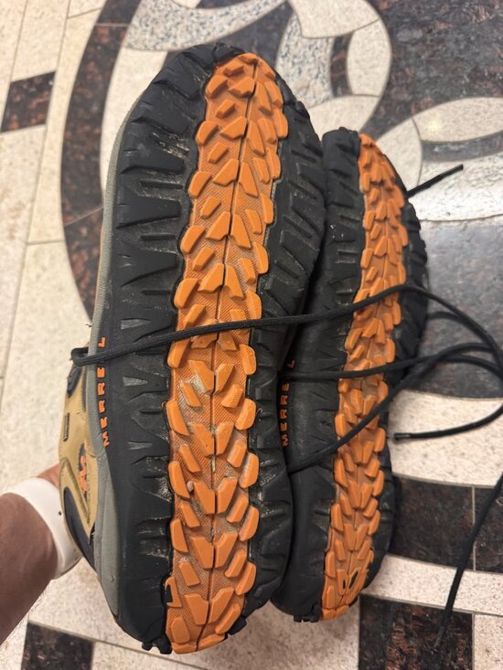 Merrell Smoke Hiking Boots Tan Nubuck Size 14 main image 5